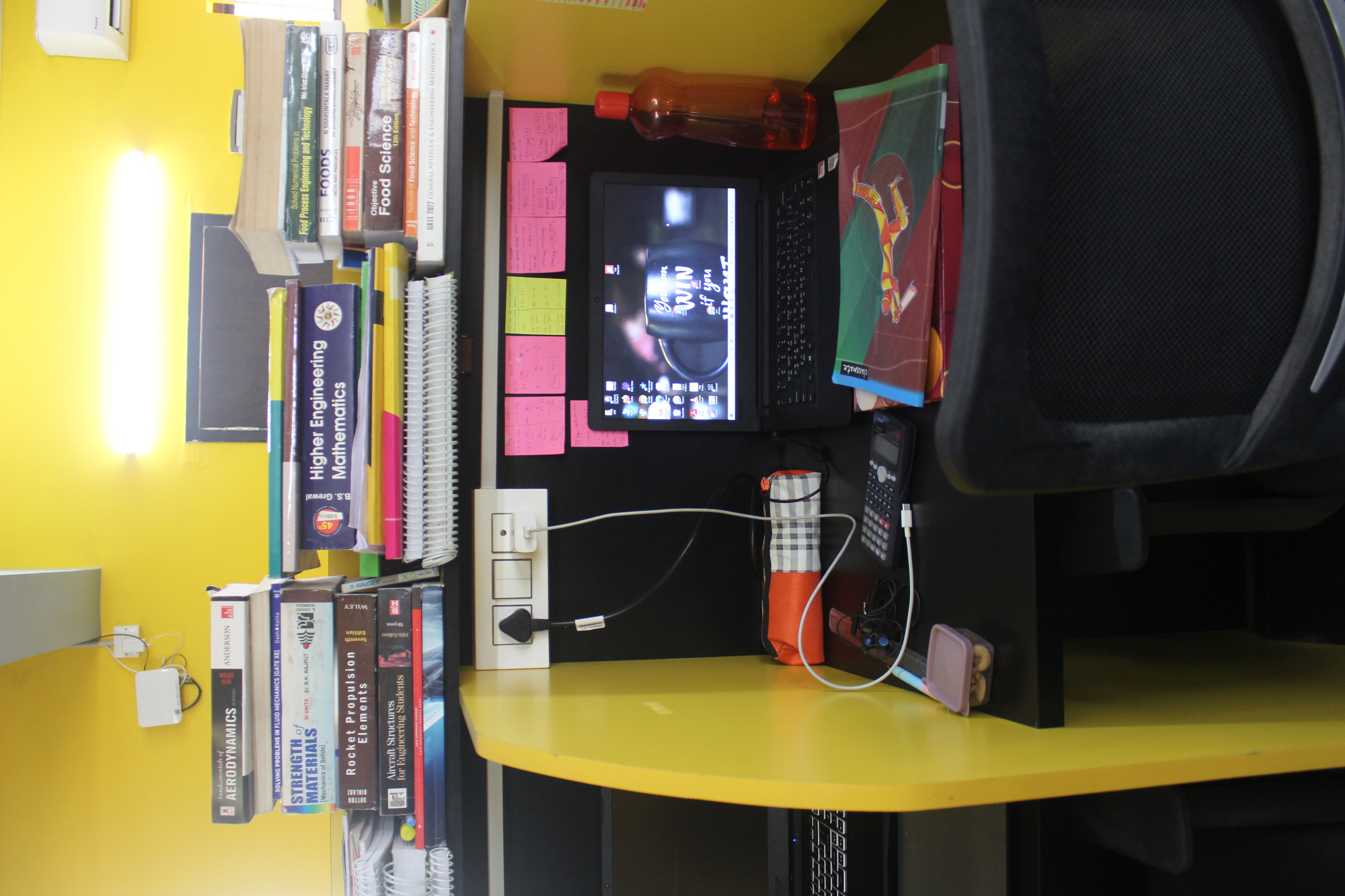 Dedicated study desk at 100ft Road